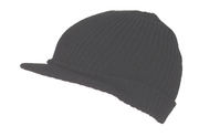 Černá pletená čepice s kšiltem US Jeep-Cap