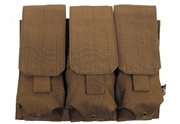 Trojité pouzdro ”MOLLE” Modular System, Coyote Tan