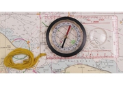 Mapový kompas plastický s lupou