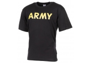T-Shirt, bedruckt, ”Army”, schwarz XXL