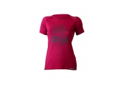 Lasting dámské merino triko s tiskem BACK růžové L