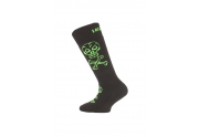 Lasting dětské merino lyžařské ponožky SJC černé (34-37) S