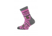 Lasting dětské merino ponožky TJL růžové (34-37) S