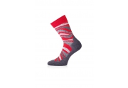 Lasting merino ponožky WLF červené (34-37) S