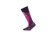 Lasting dětské merino lyžařské ponožky SJR černé (34-37) S