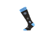 Lasting dětské merino lyžařské ponožky SJA černé (29-33) XS