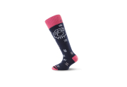 Lasting dětské merino lyžařské ponožky SJW černé (34-37) S