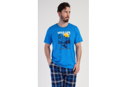 Pánské pyžamo kapri Wild life modrá 4XL